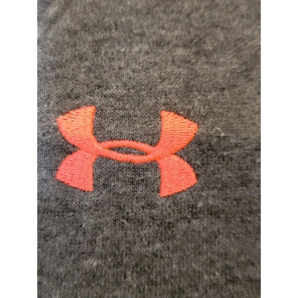 Under Armour Cowl Neck Hooded Sweatshirt Size Large‎ Women's Gray Pink Logo - Picture 3 of 5